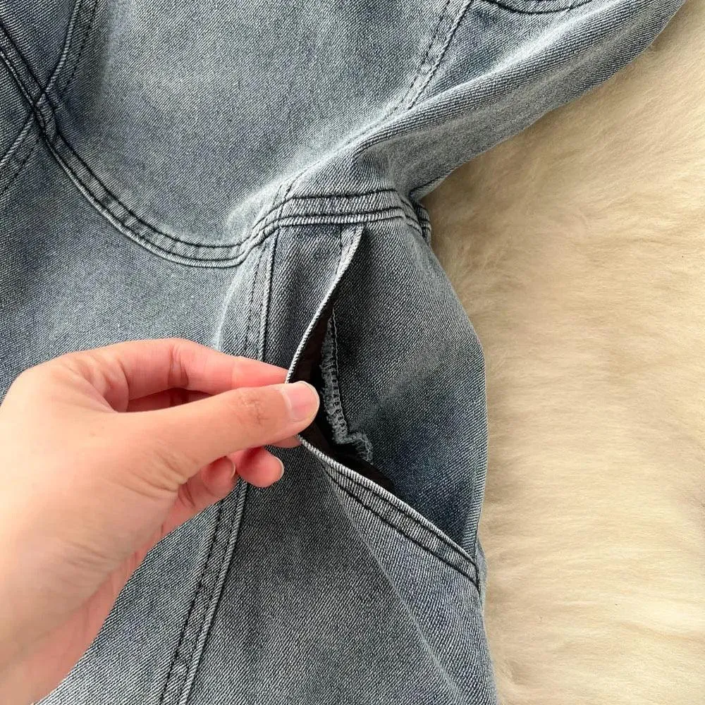 Lopez Tube Denim Dress