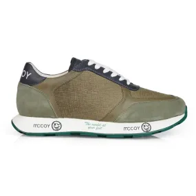 Mccoy Mason suede leather Men's Joggers Green and Blue