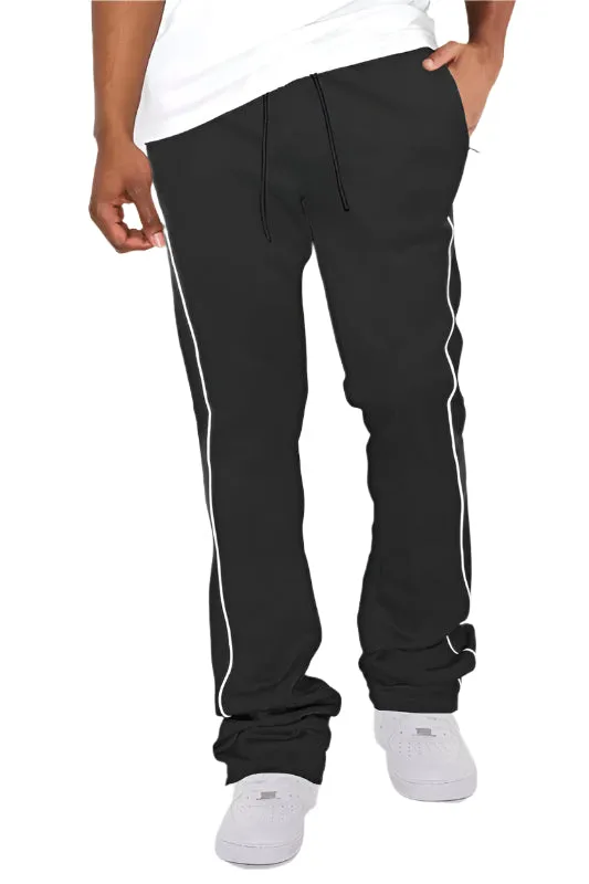 Mens Side Pipe Stacked Flare Pants 6 Colors