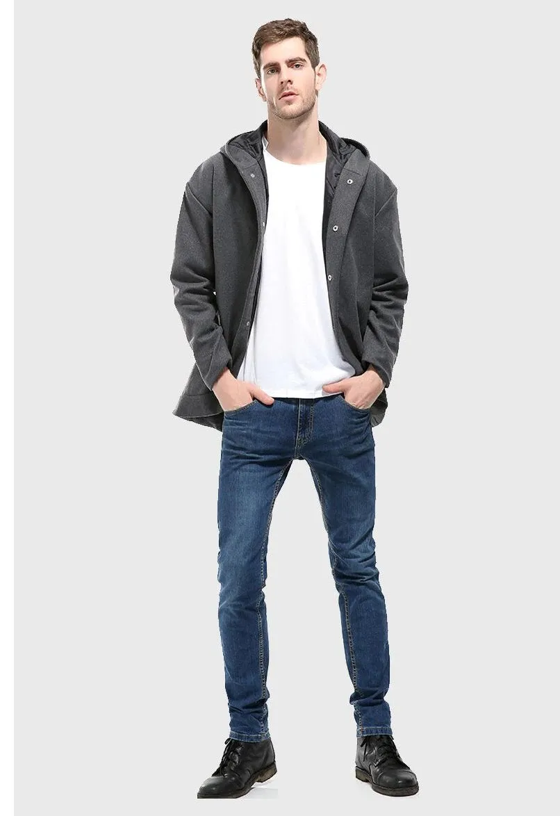 Men's Winter Casual Hooded Slim Jacket  | Men's Outwear