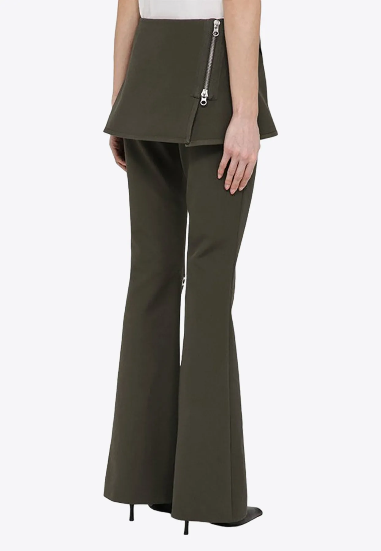 Modular Overskirt Bootcut Pants