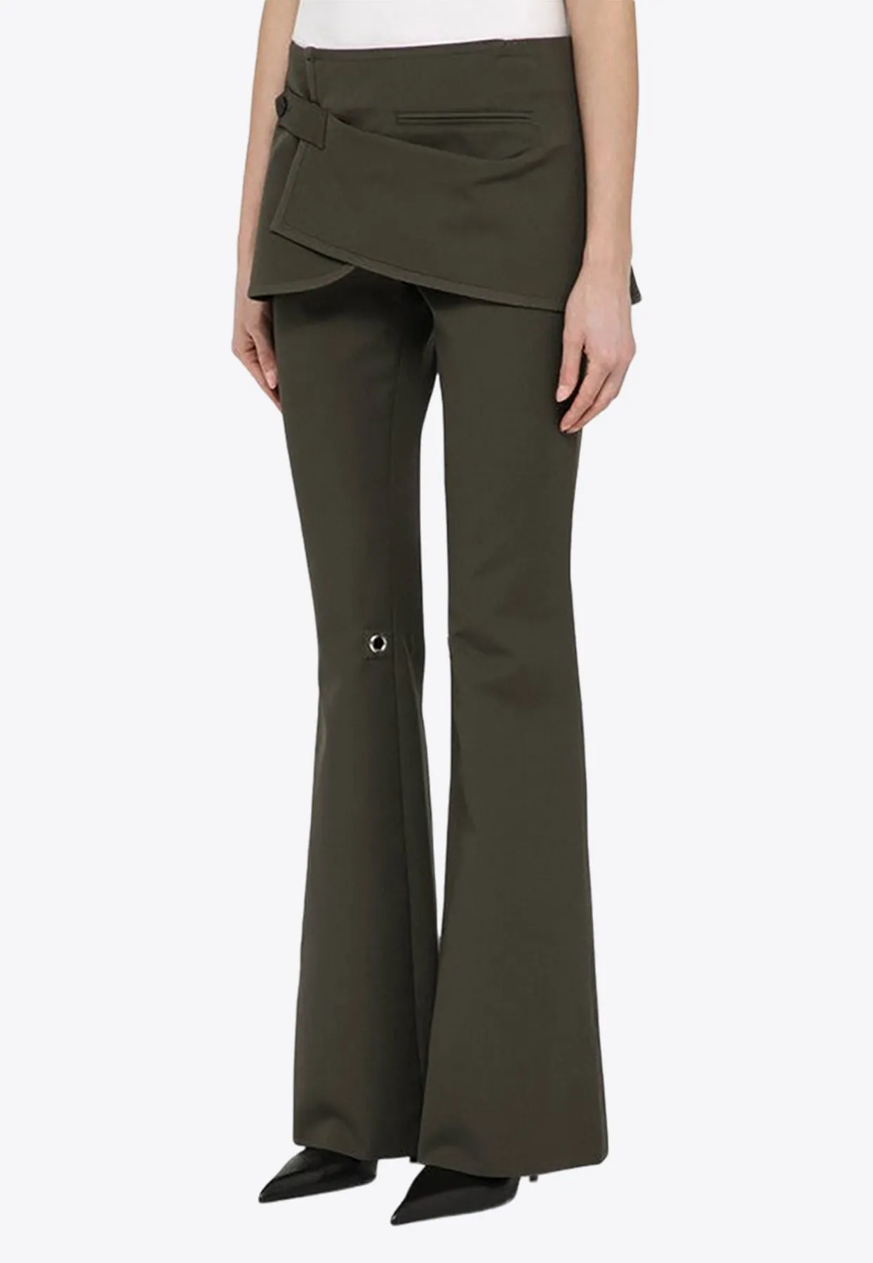 Modular Overskirt Bootcut Pants