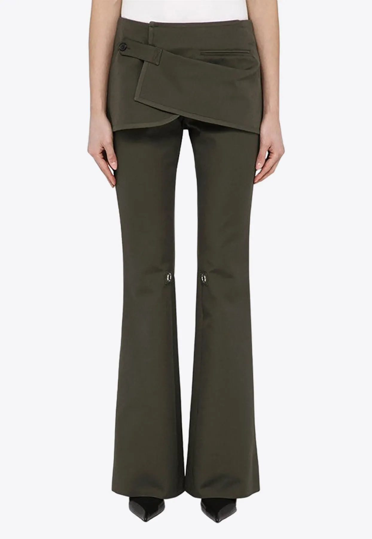 Modular Overskirt Bootcut Pants