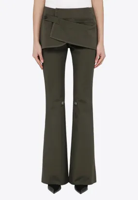 Modular Overskirt Bootcut Pants