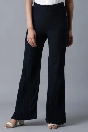 Navy Flared Palazzo