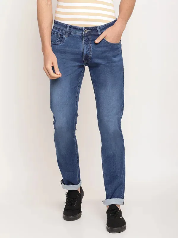 Octave Men Blue Regular Fit Stretchable Jeans