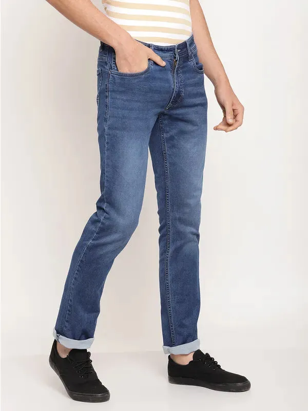 Octave Men Blue Regular Fit Stretchable Jeans