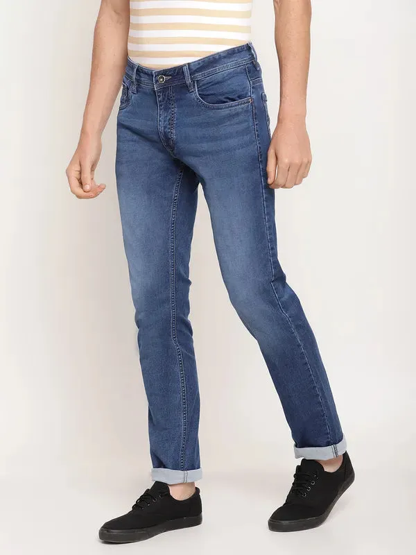 Octave Men Blue Regular Fit Stretchable Jeans