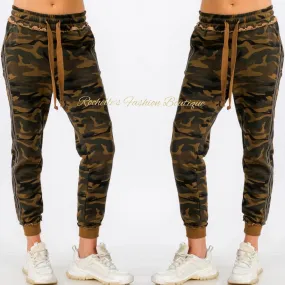 Olive Camo Joggers  Pants 2