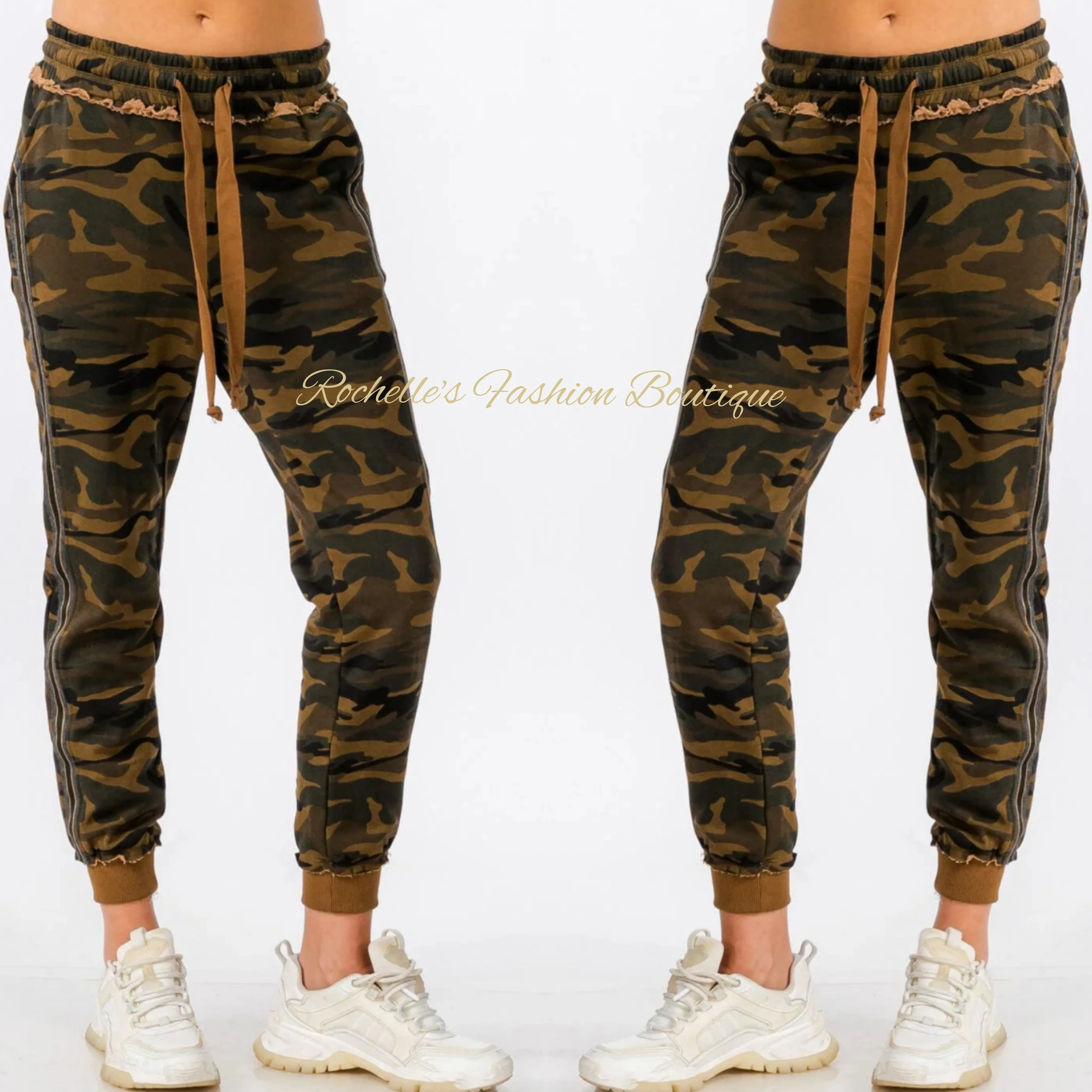 Olive Camo Joggers  Pants 2