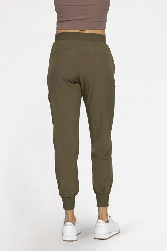 On The Run Ivy Green Pocket Joggers (Size Medium)