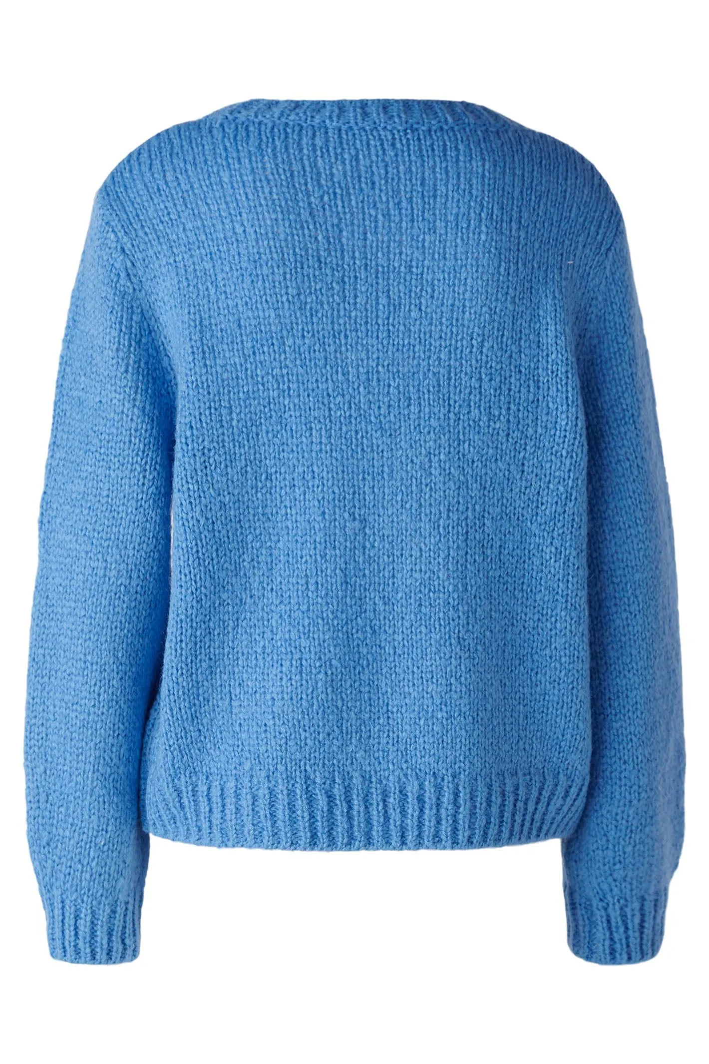 Oui 89927 Cornflower Blue Chunky Knit Jumper
