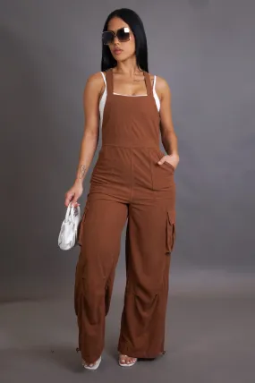 Overalls Jumpsuit - Brown