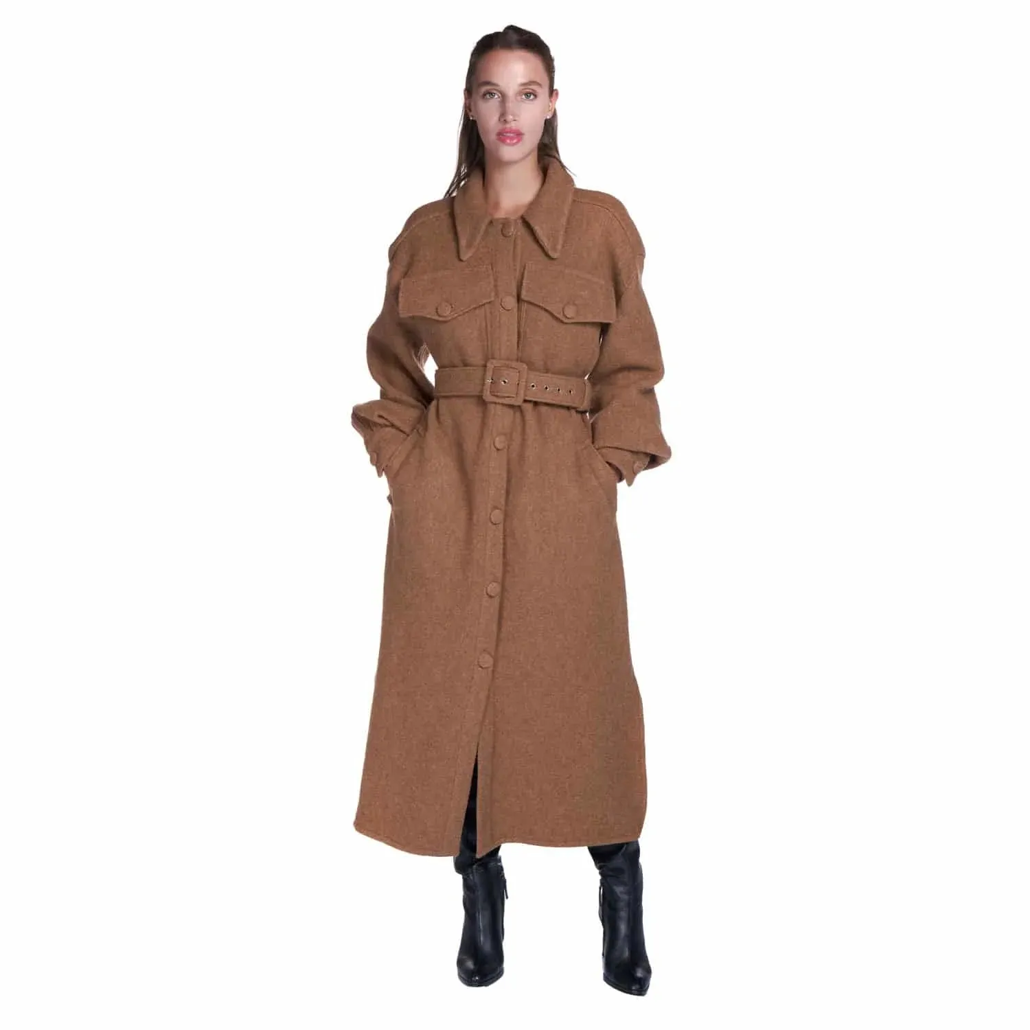 Oversize Coat In Virgin Wool