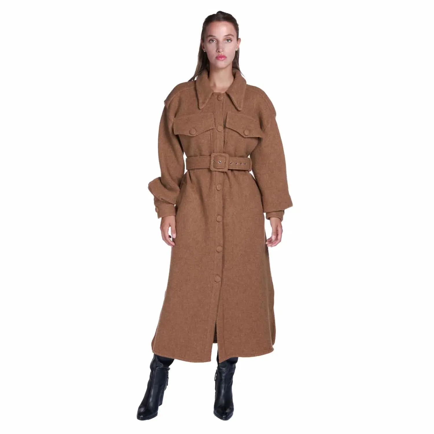 Oversize Coat In Virgin Wool