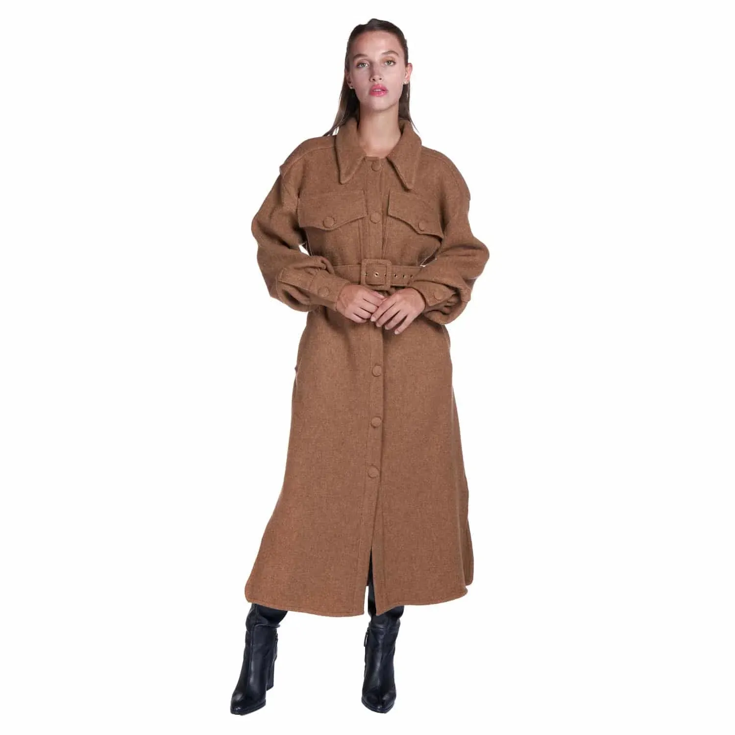 Oversize Coat In Virgin Wool