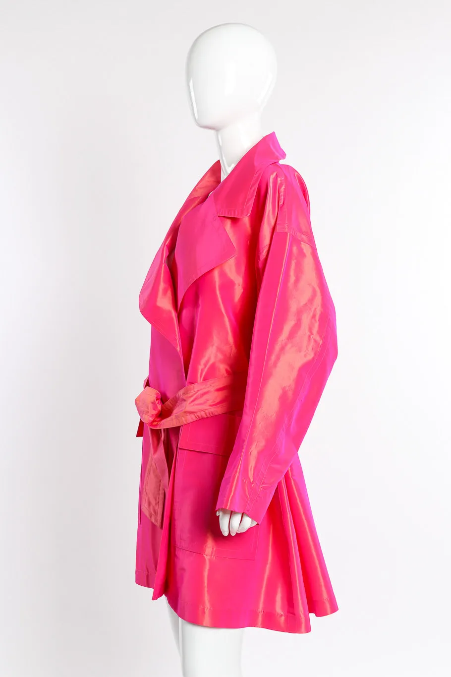 Oversized Silk Trench Coat II