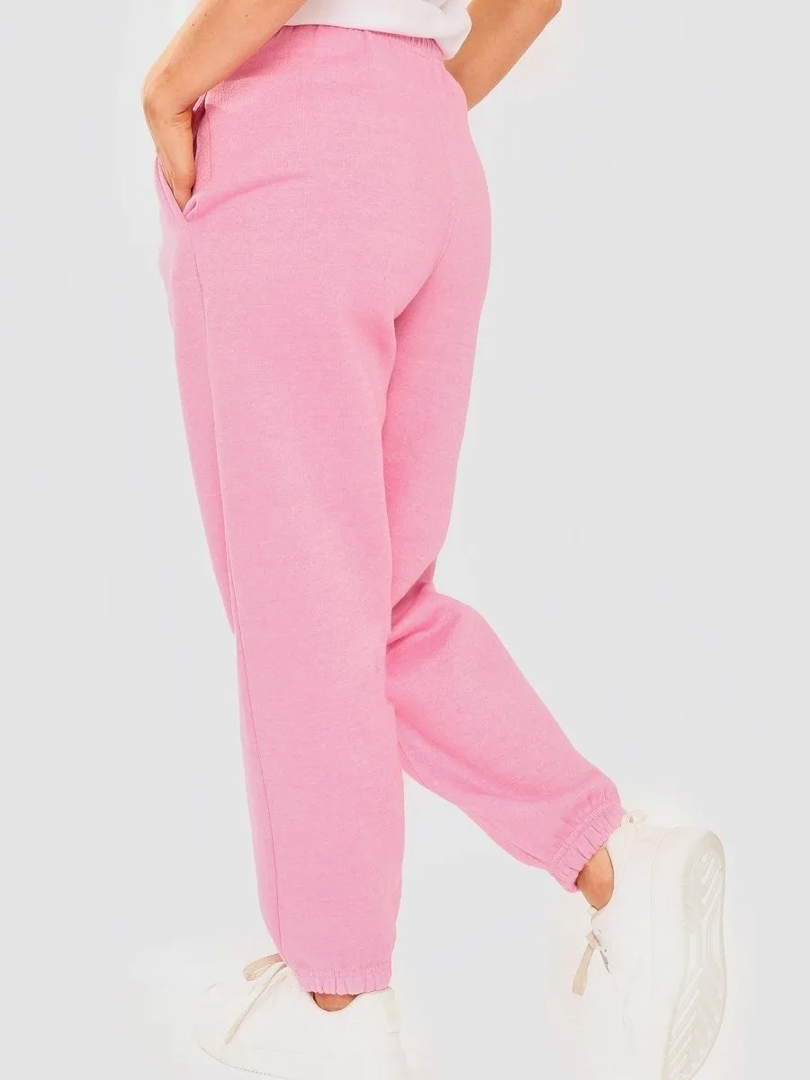 Pink Oversized Joggers
