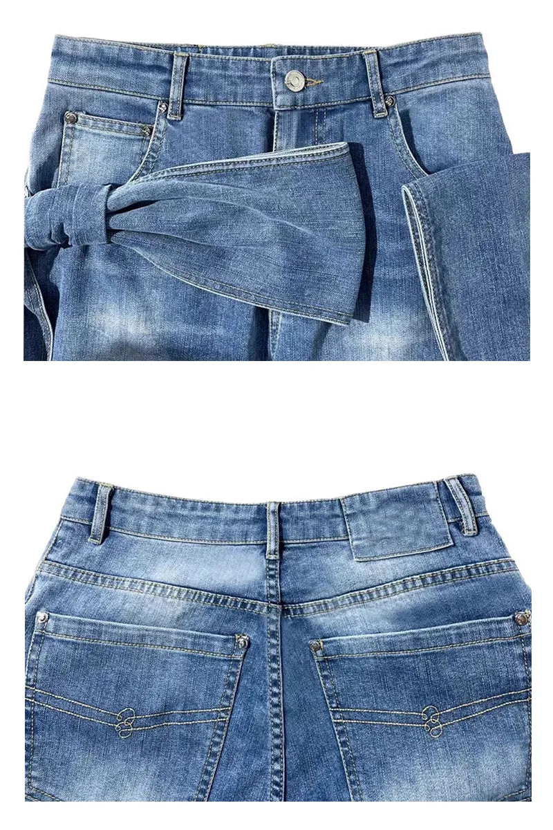 PQ3266 Big Bow Denim Jeans