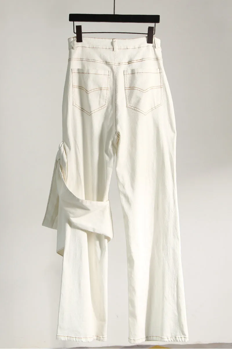 PQ3266 Big Bow Denim Jeans
