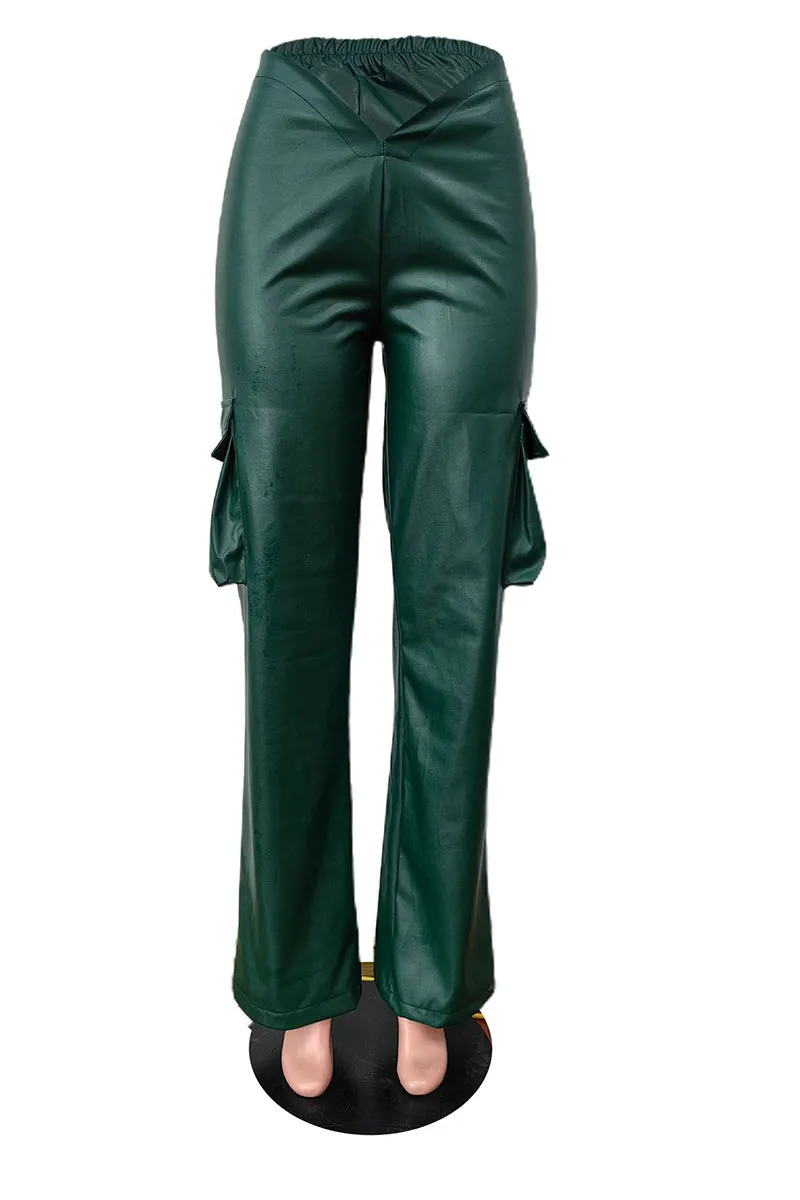PT3064 Vegan Leather Pants