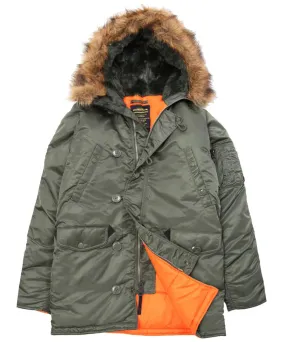 RECON GS2U Winter N3B Parka  quilted inner with fur lined hood