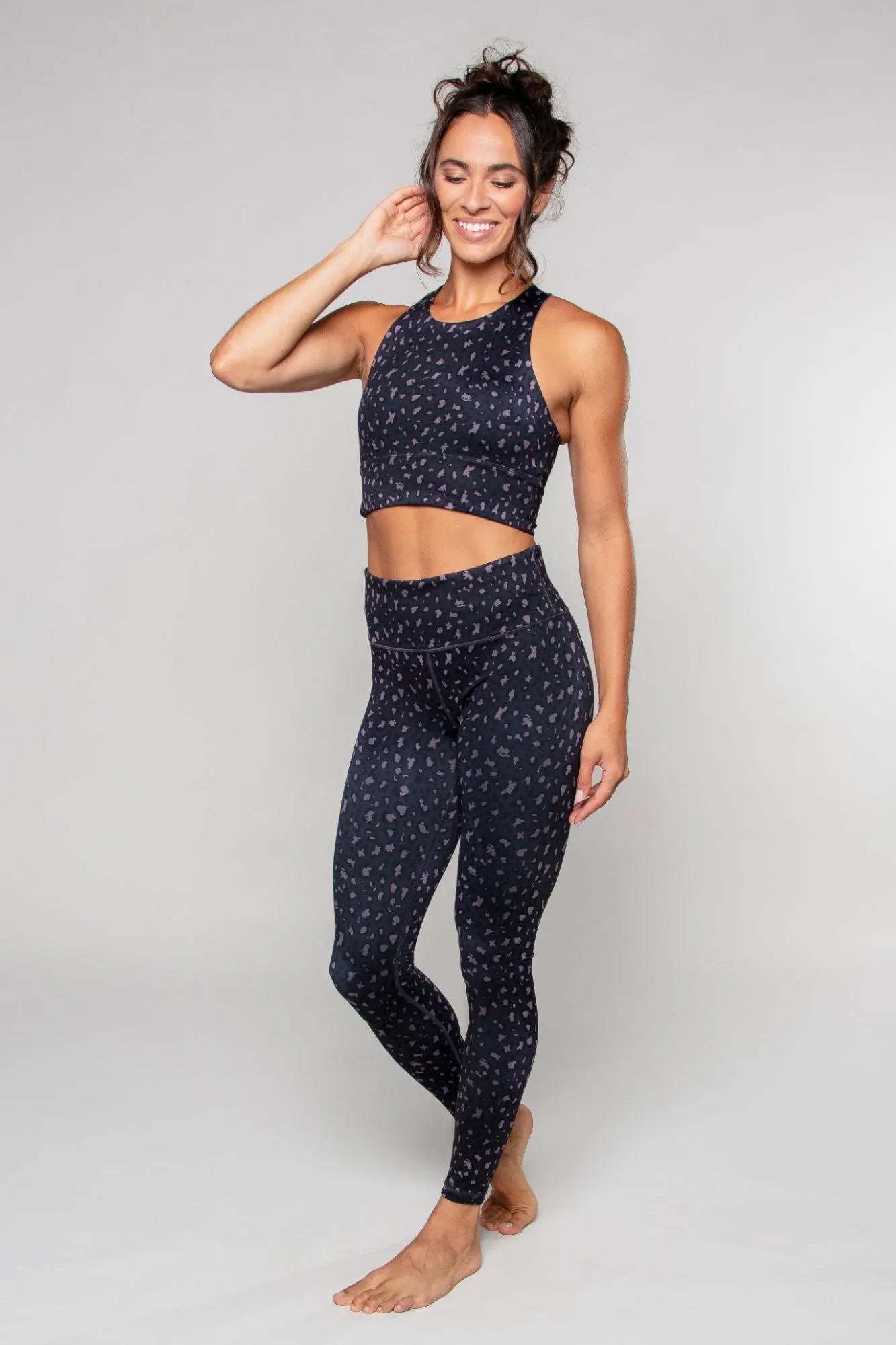 Rose Cheetah Full Length Legging