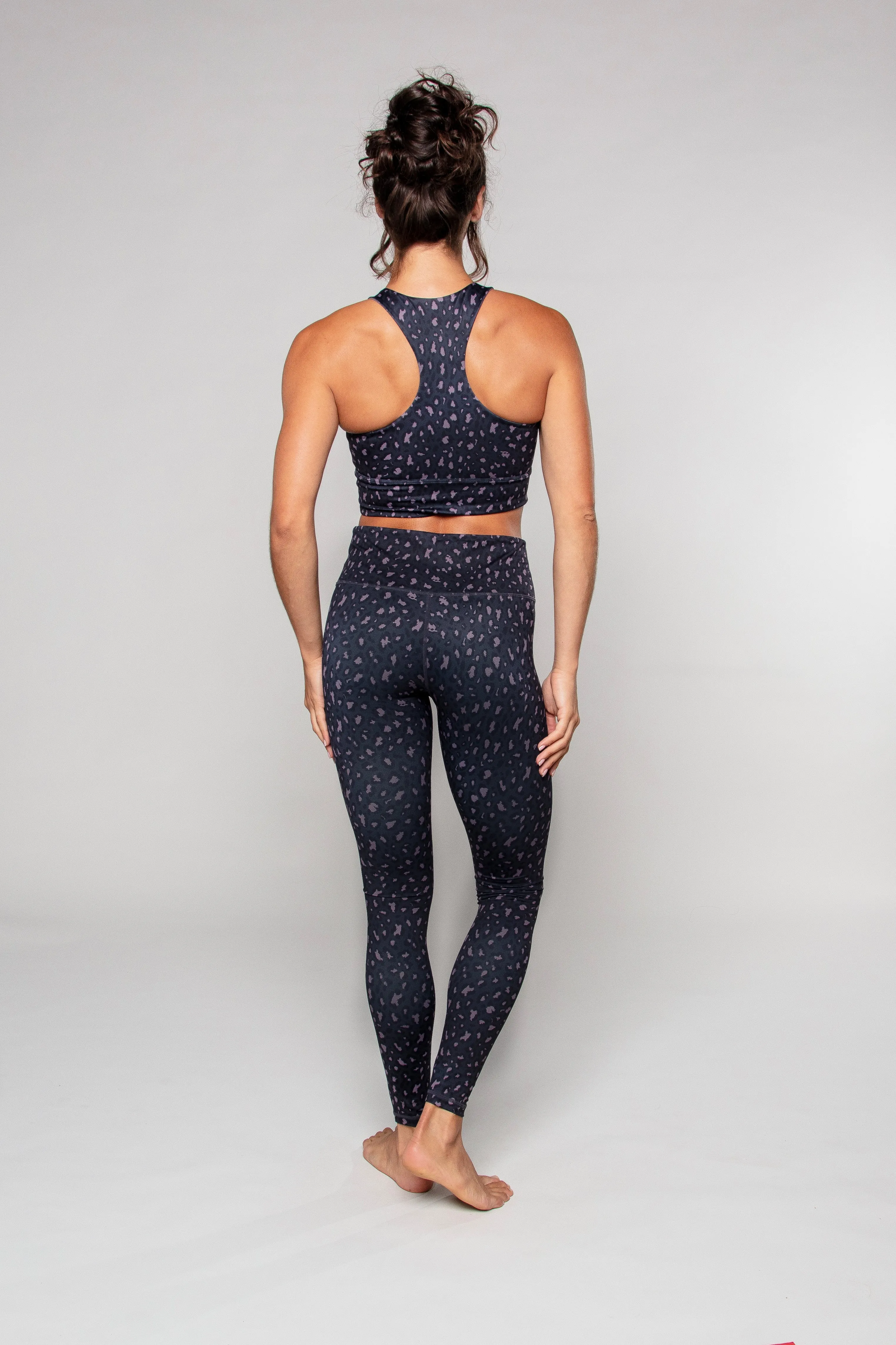 Rose Cheetah Full Length Legging