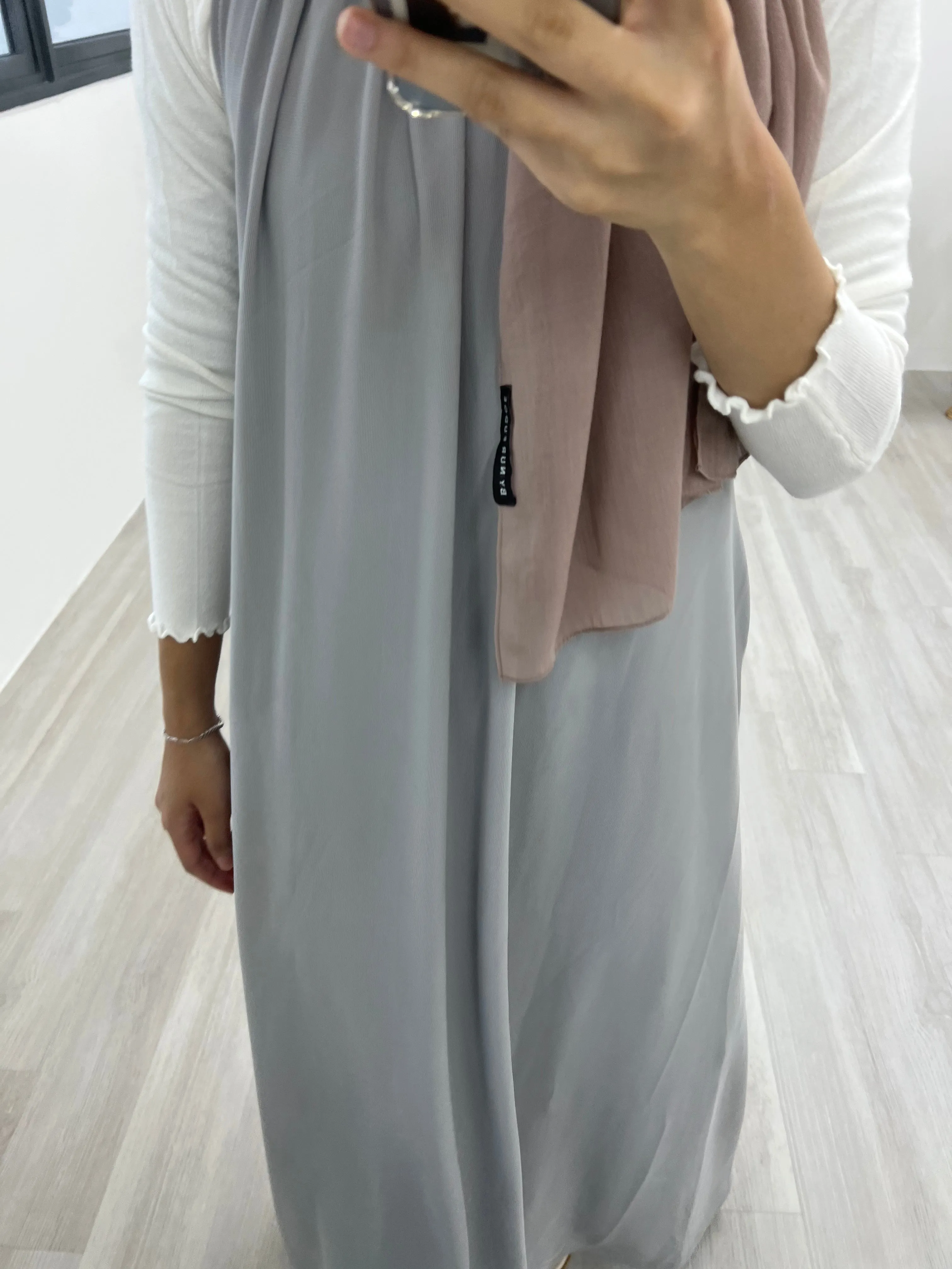 Ruffle Ribbed Slip On Dress