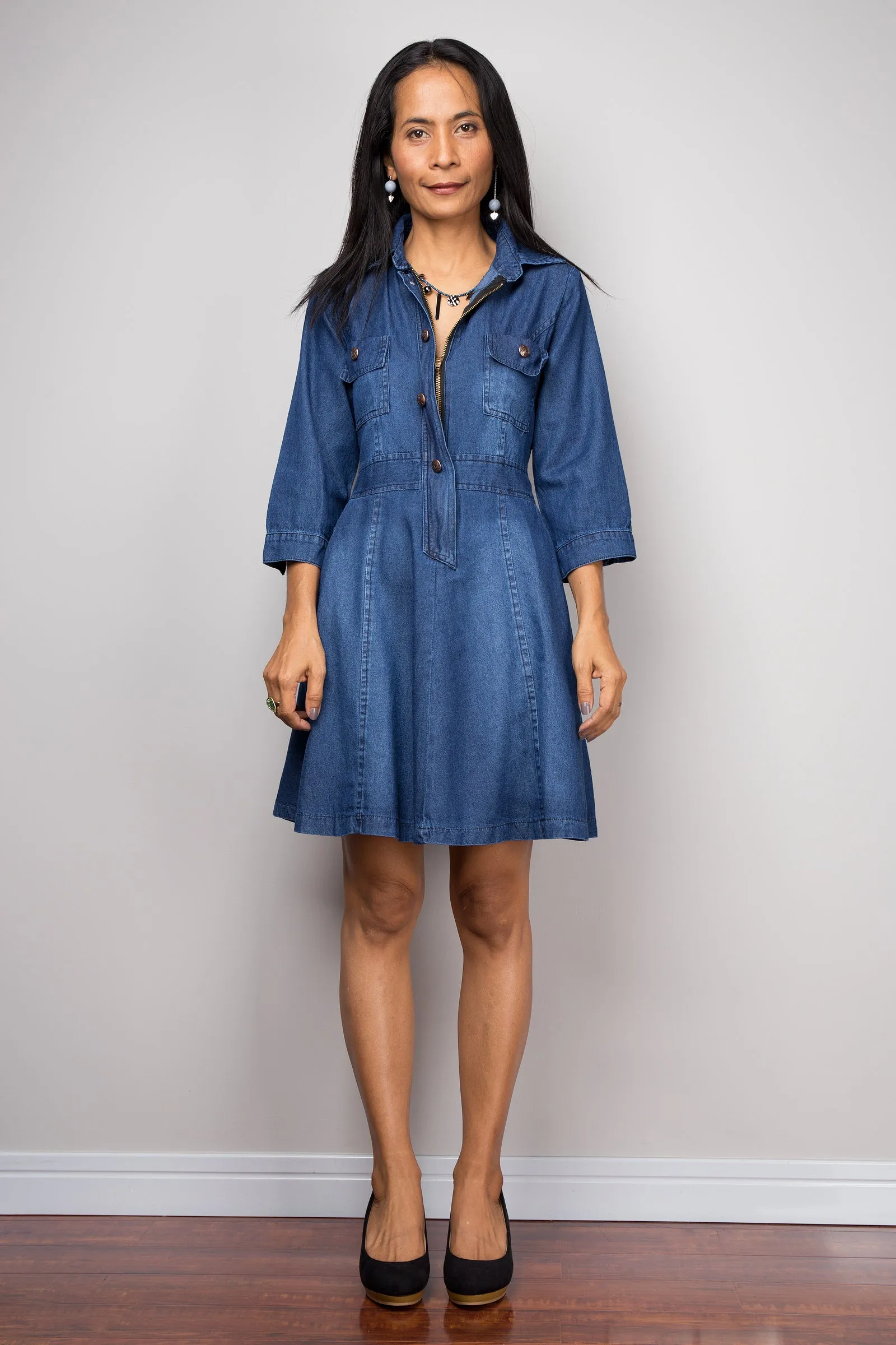 Short Denim dress, summer dress