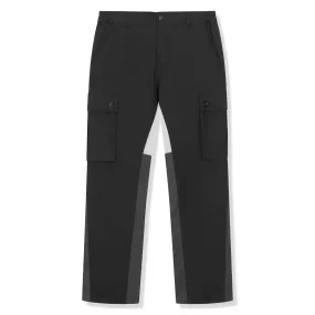 SIARR Flared Black Cargo Pants