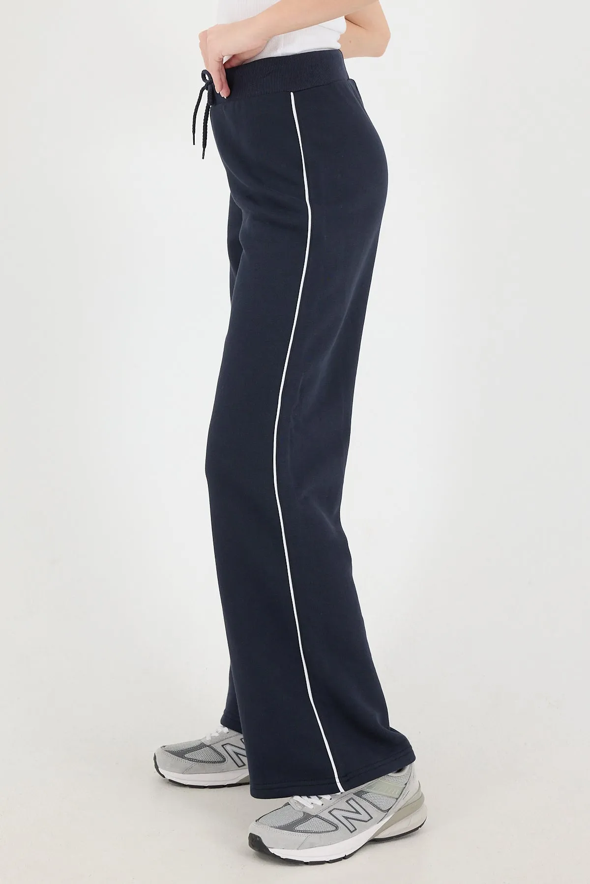 Side Stripe Wide Leg Sweatpants