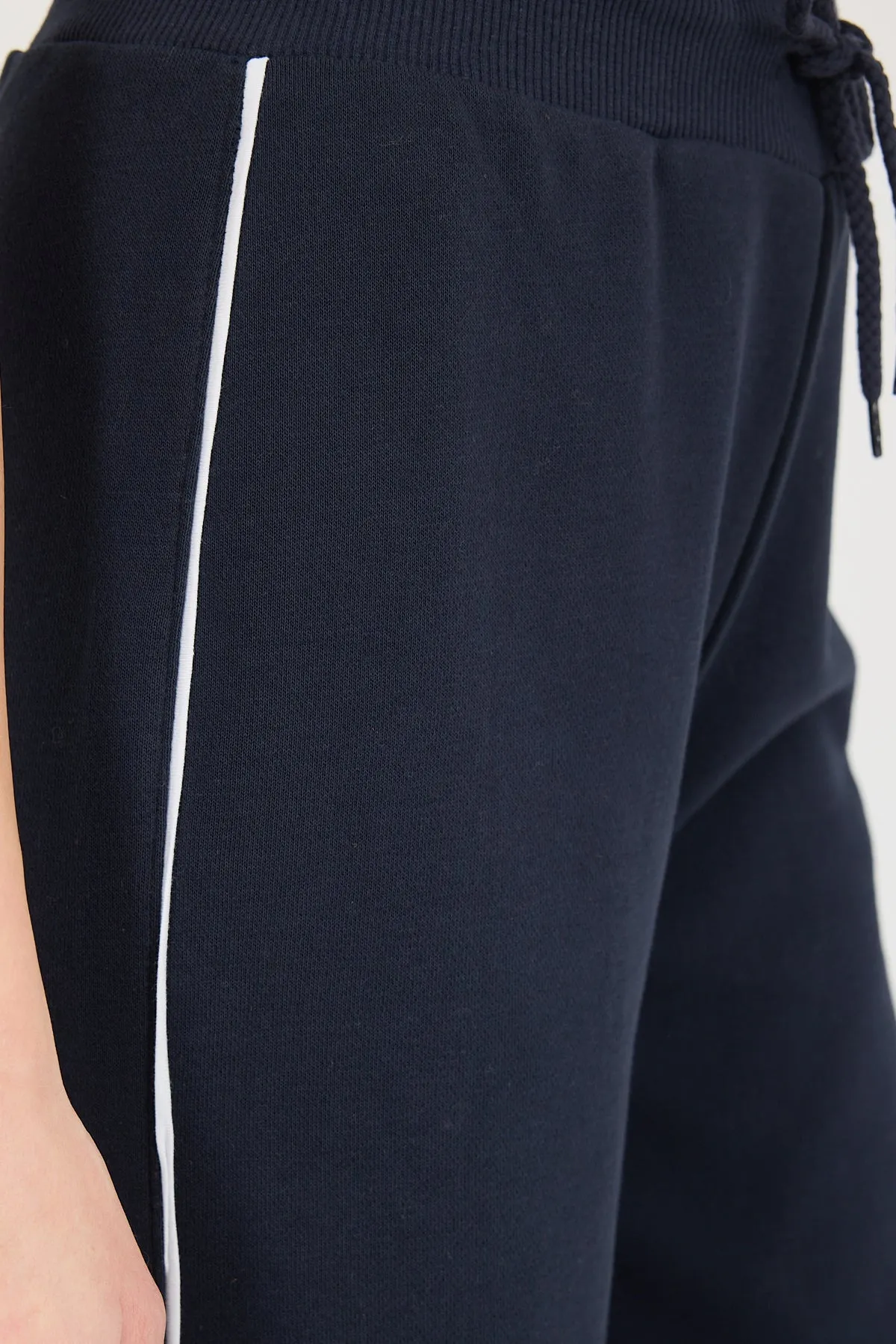 Side Stripe Wide Leg Sweatpants