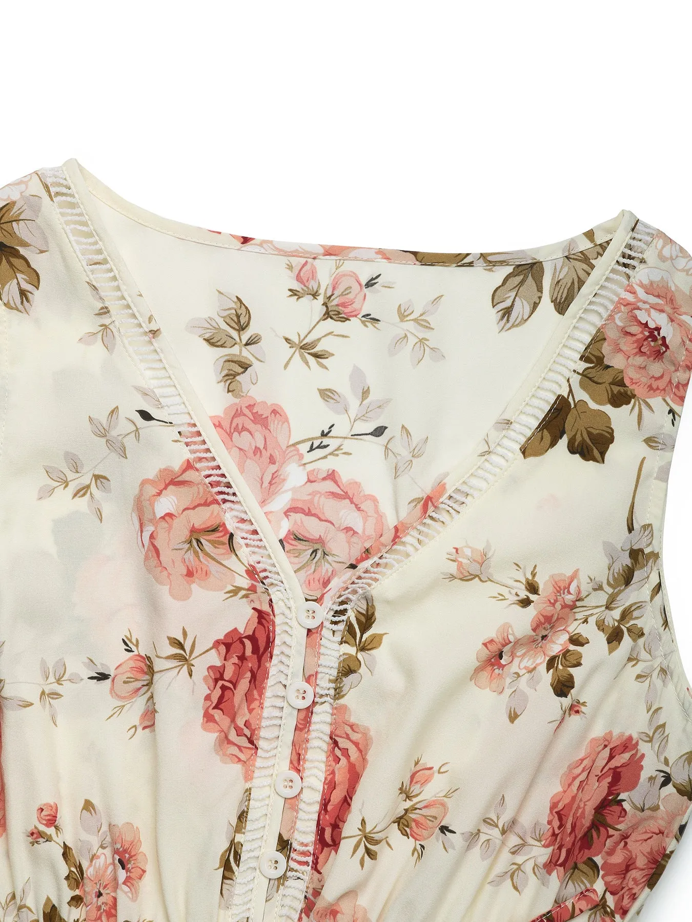 Summer Printed Sleeveless Vacation Dress