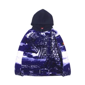Thank You Tokyo Fleece Parka - Navy/White