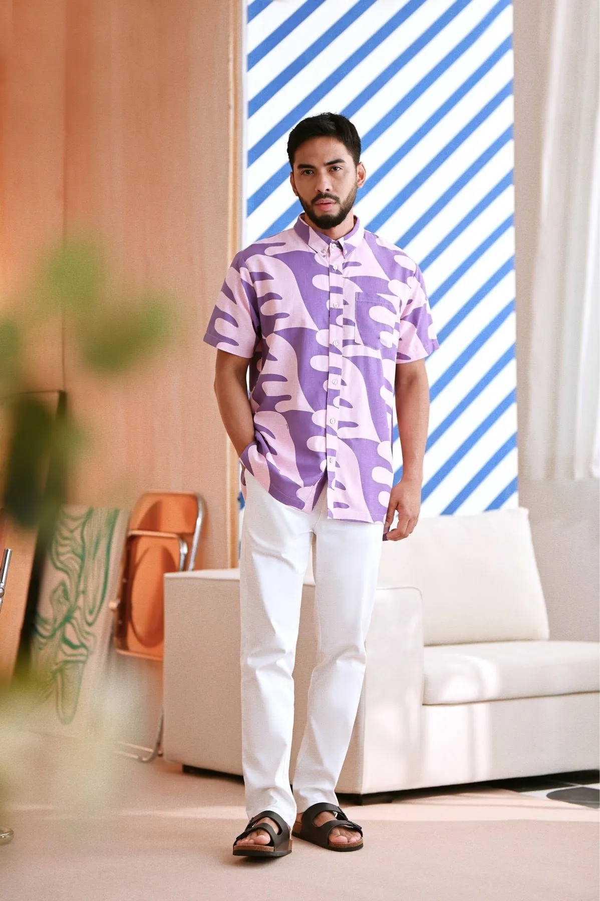 The Perfect Men Slim Fit Pants - White