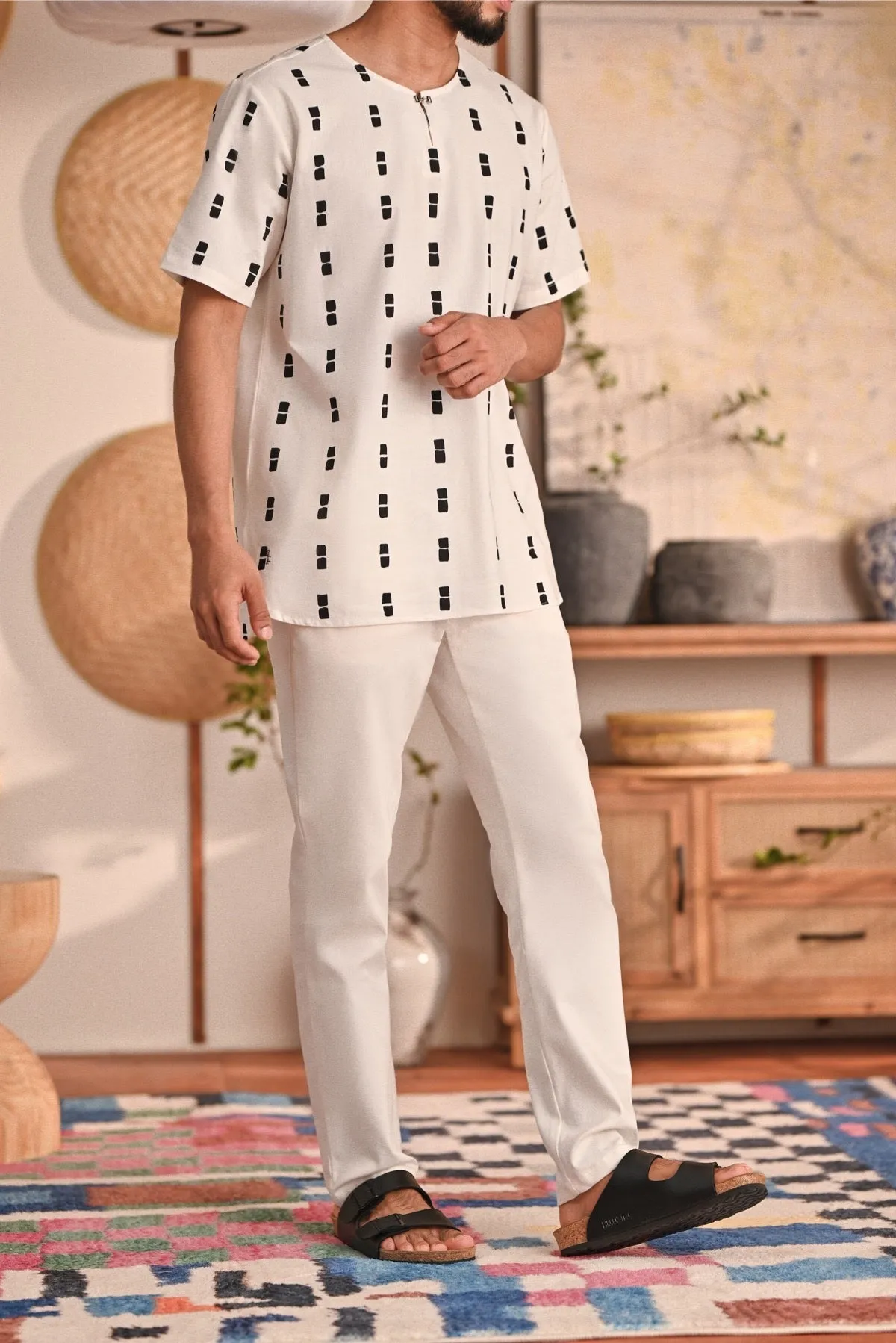 The Perfect Men Slim Fit Pants - White