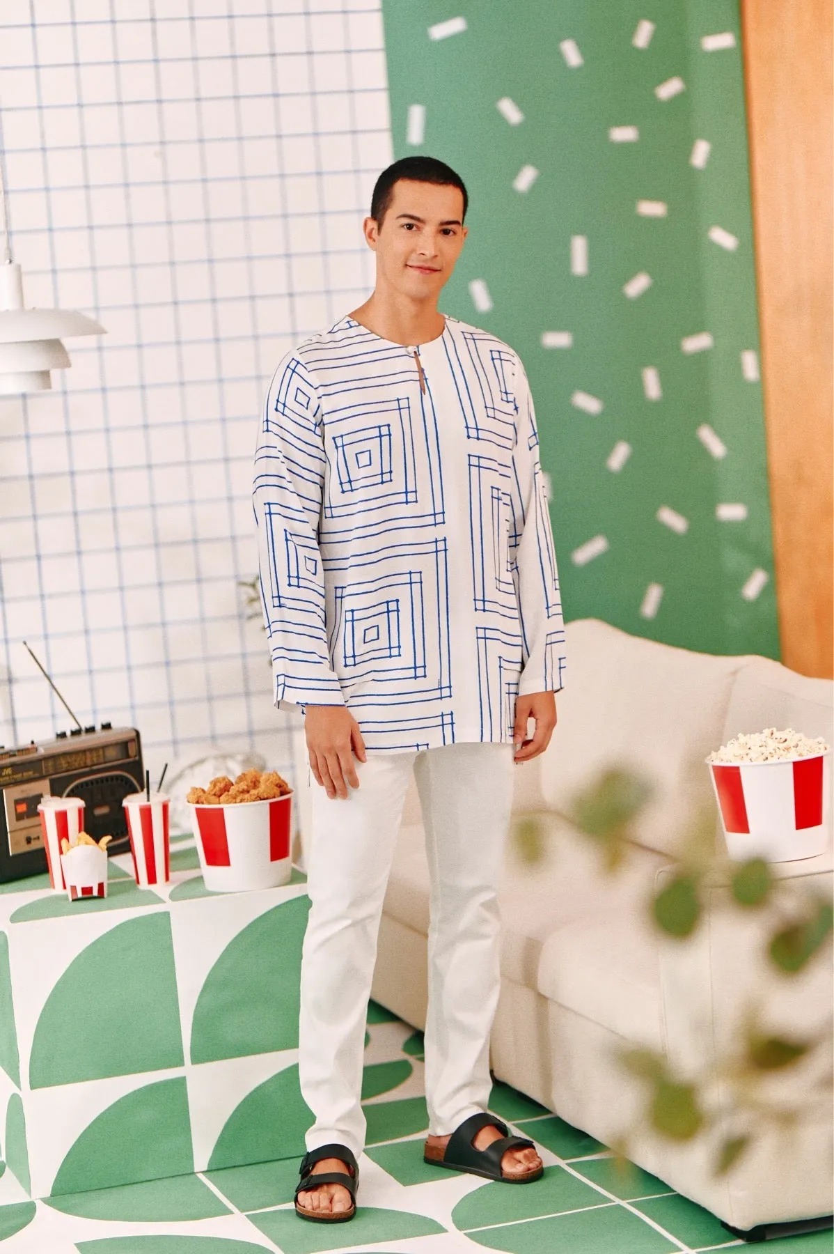 The Perfect Men Slim Fit Pants - White