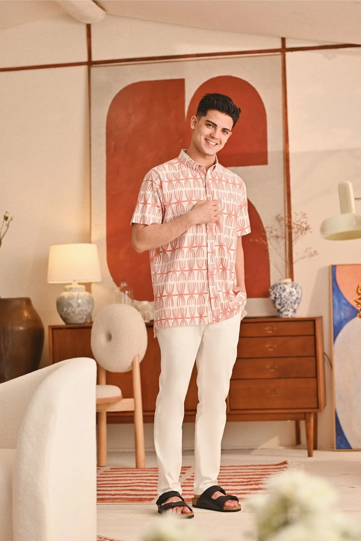 The Perfect Men Slim Fit Pants - White