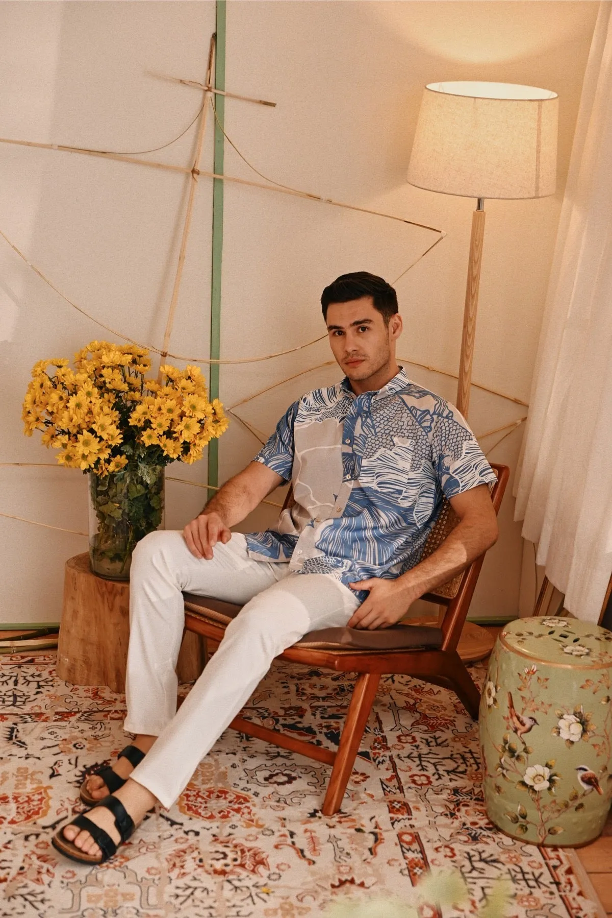 The Perfect Men Slim Fit Pants - White
