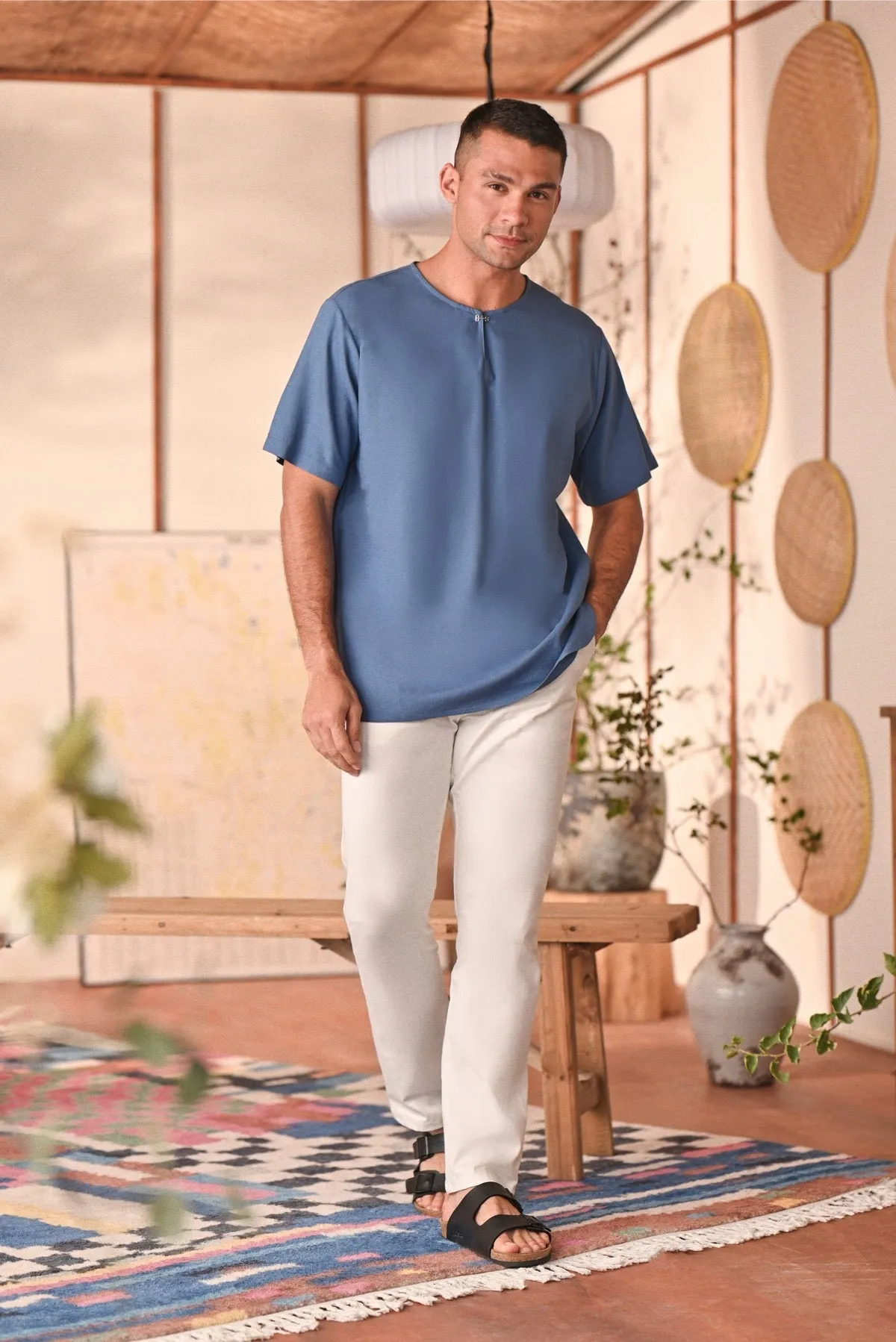 The Perfect Men Slim Fit Pants - White