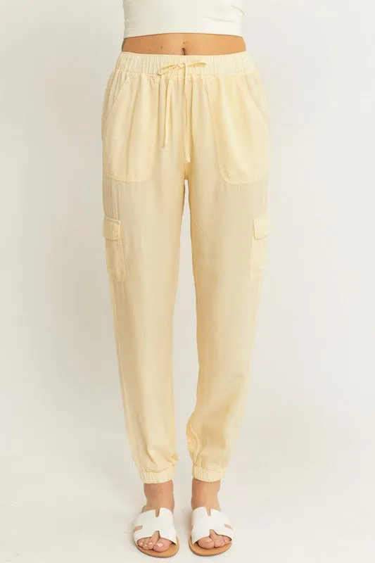 Time For A Change Butter Washed Cargo Joggers