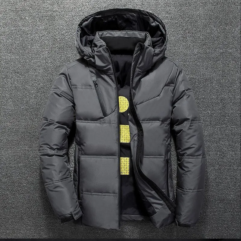 Tommy™ zwarte winddichte met fleece Parka winterjas
