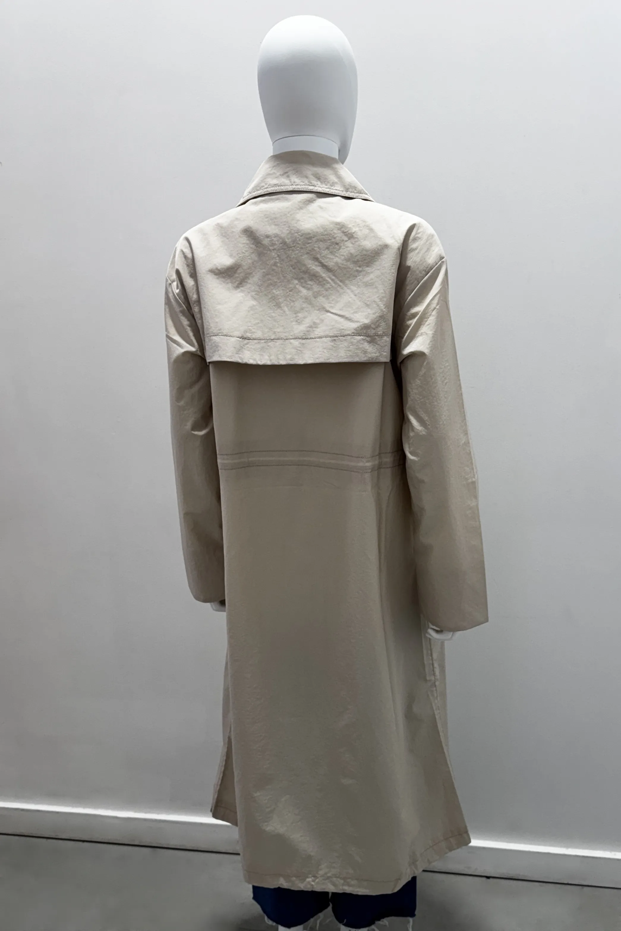 Tonet Double Breast Trench Coat With Long Sleeves
