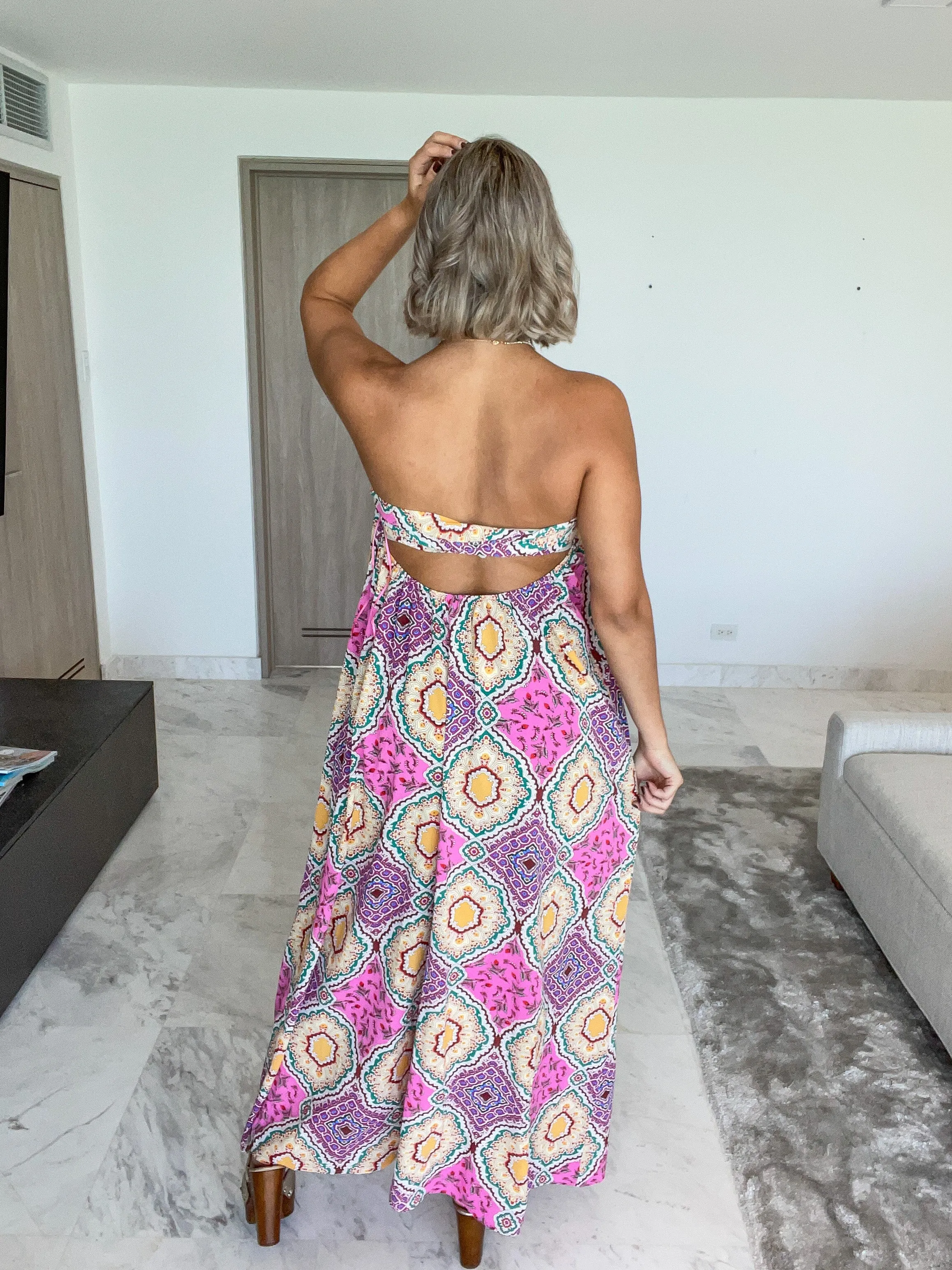 TUBE TIE BACK JUMPSUIT