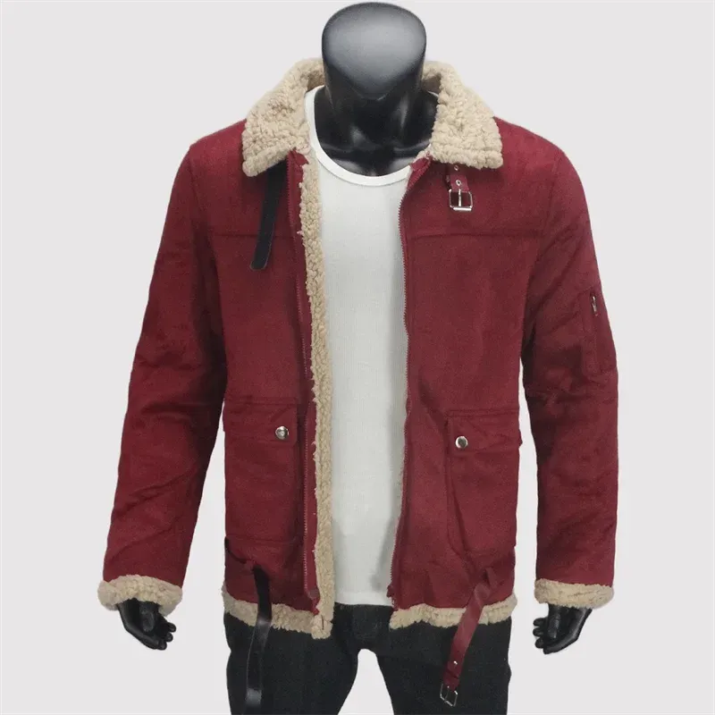 Winter Kalte Herrenjacke Reißverschluss Fleece Warme Mäntel Straße Winddicht Lässige Herrenbekleidung Oberbekleidung Reversjacken S-5XL