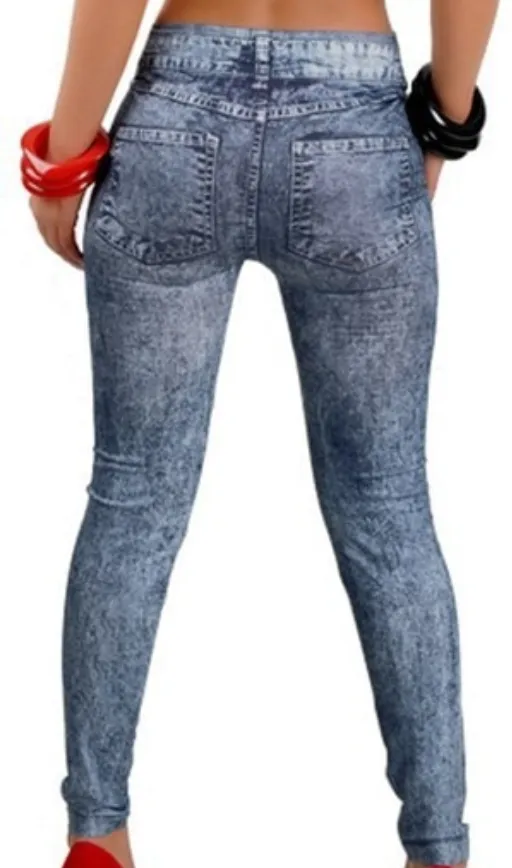 Women's Casual Polyester Mid Waist Leggings