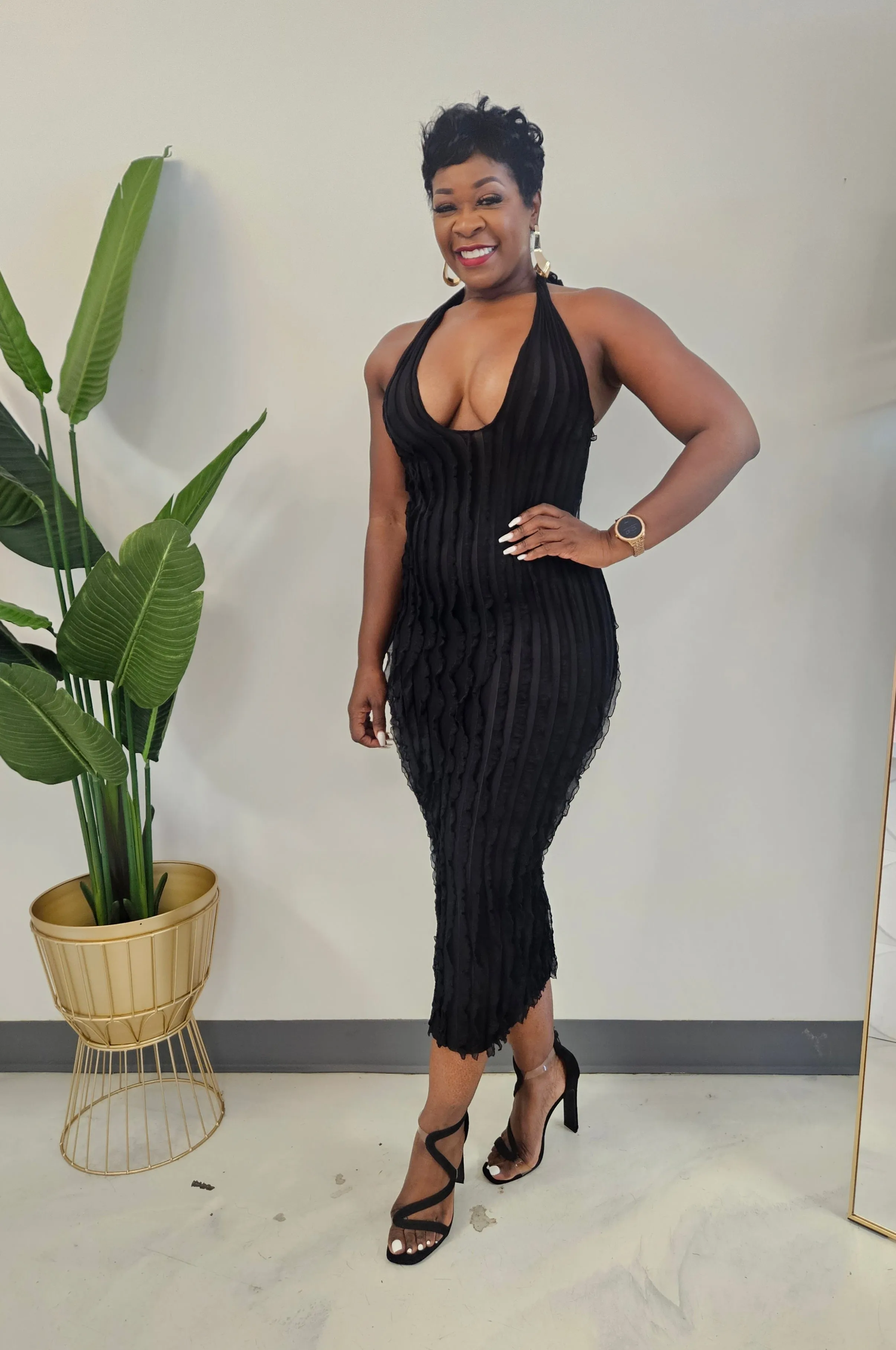You Betta Halter Dress